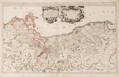 Le Duché De Pomeraine Divisée En Ses Principales Parties.