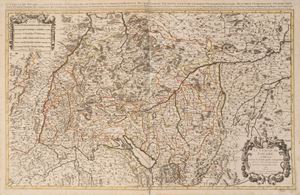 The Circle of Souabe is subdivided into all the Etats here they composent.