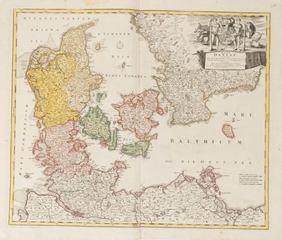 Regni Daniae in Quo Sund Ducatus Holsatia Et Slesvicum Insulae, Danicae, Provinciae, Iustia, Scan...
