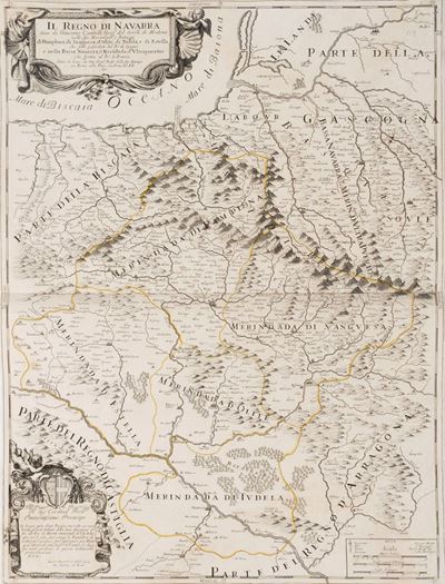 Il Regno di Navarra Diviso nelle Sue Merindale, o Baliaggi di Pamplona, di Sanguesa, D’olite, di ...