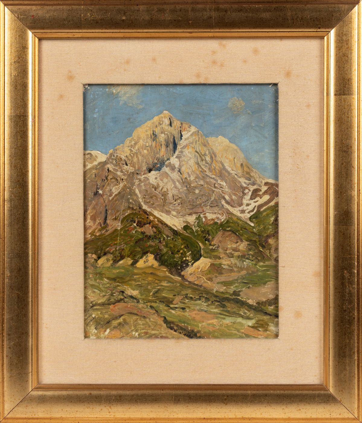 Max Roeder - Gran Sasso d'Italia, olio su cartone, 1923