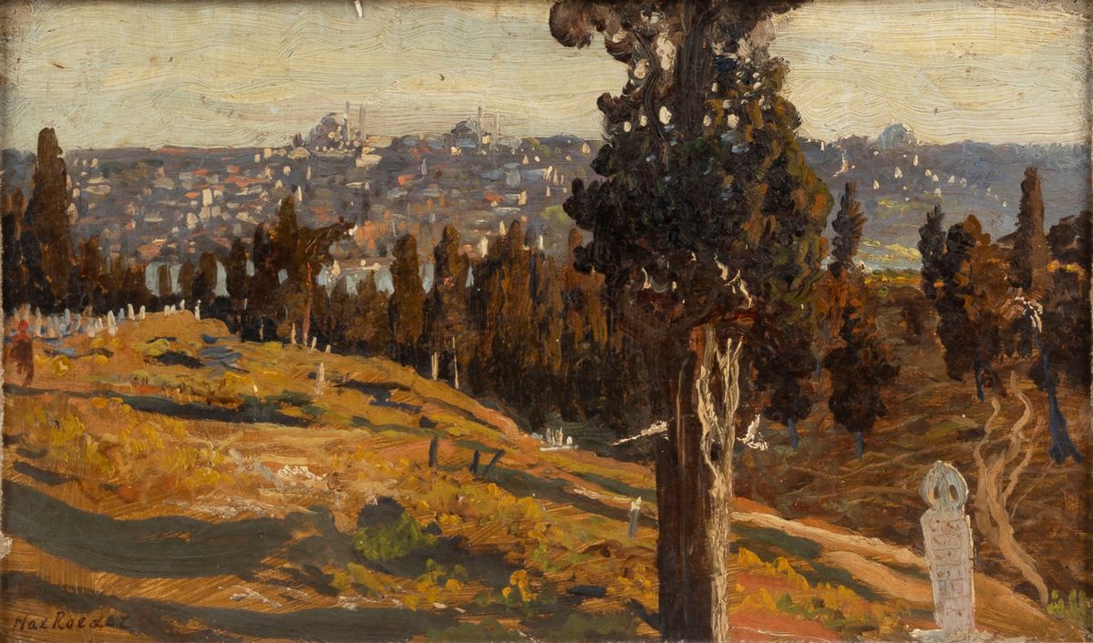 Max Roeder - Cimitero a Istanbul | Arte Figurativa tra XIX e XX Secolo ...