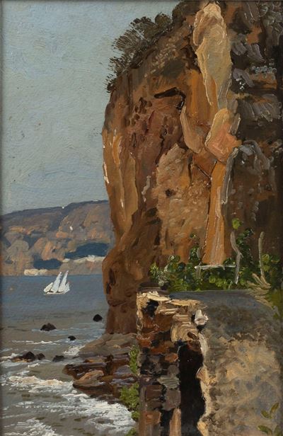 Sorrento, olio su cartone
