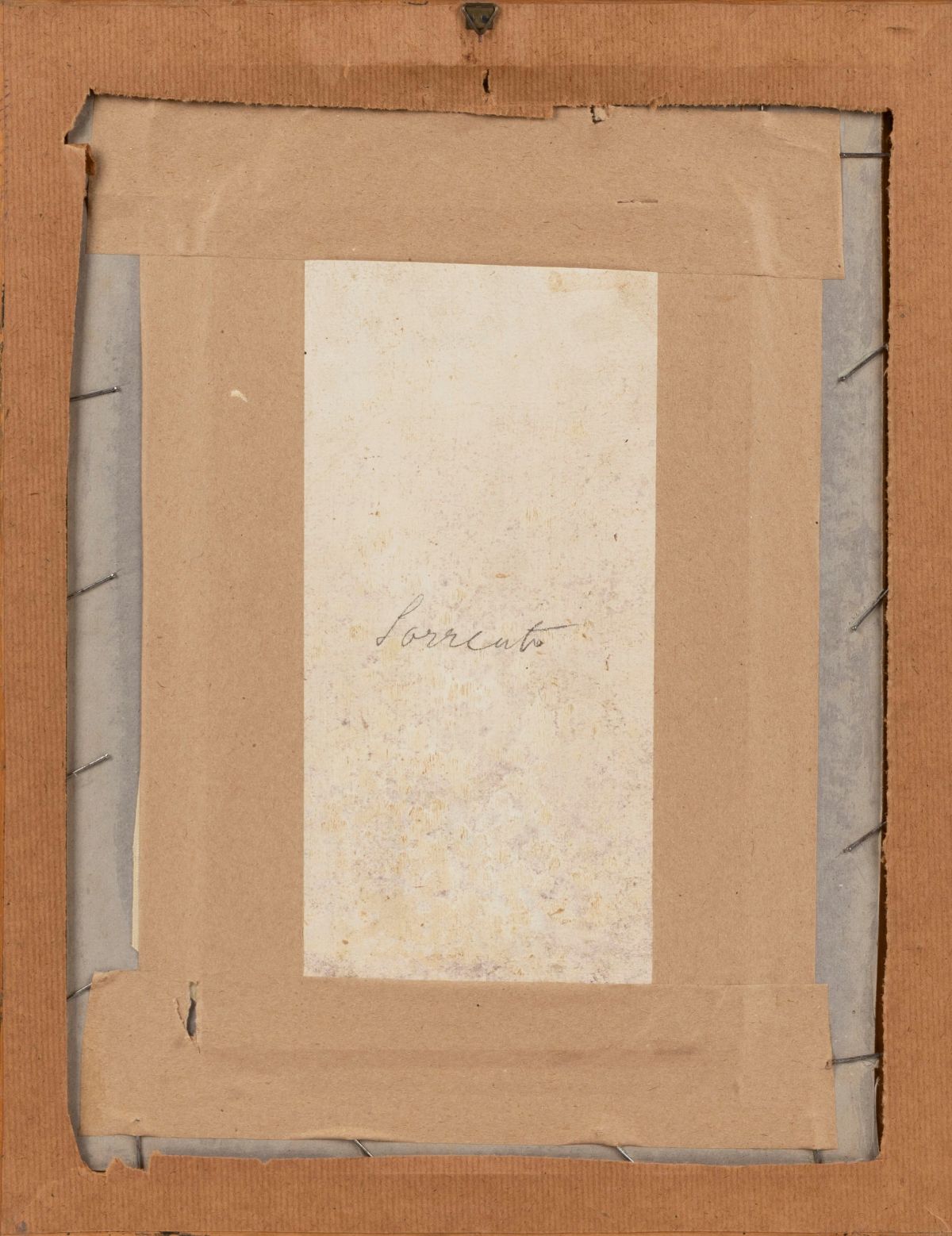Max Roeder - Sorrento, olio su cartone
