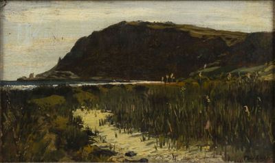 Canneto in riva al mare, olio su tela, 1909
