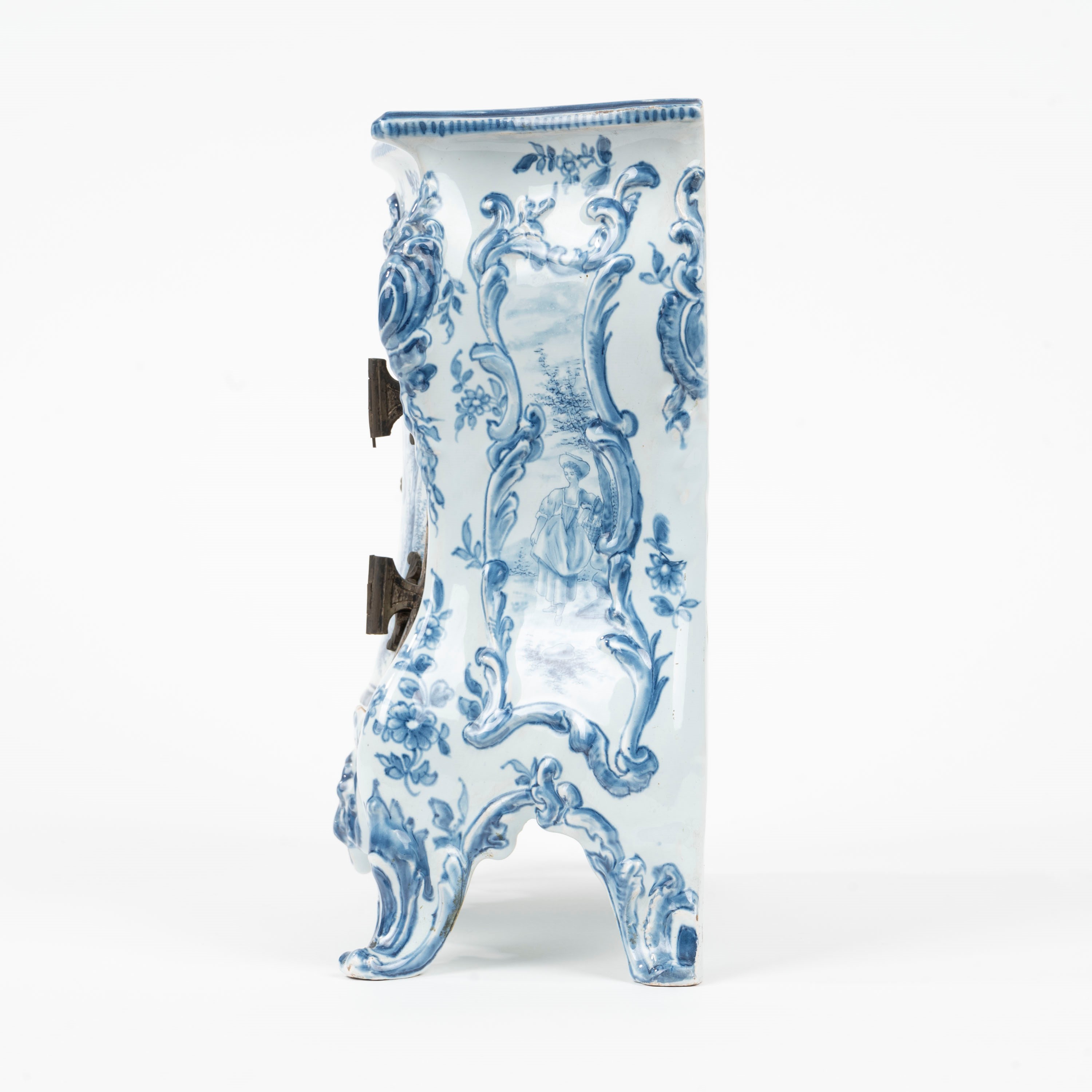 Modellino in Maiolica Bianca e Blu, Delft, Secolo XIX