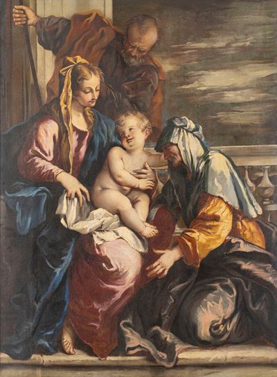 Sebastiano Ricci, Sacra Famiglia con Sant'Anna, olio su tela