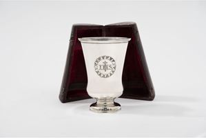  - Silver drinking glass with lid, Birmingham, England 1839