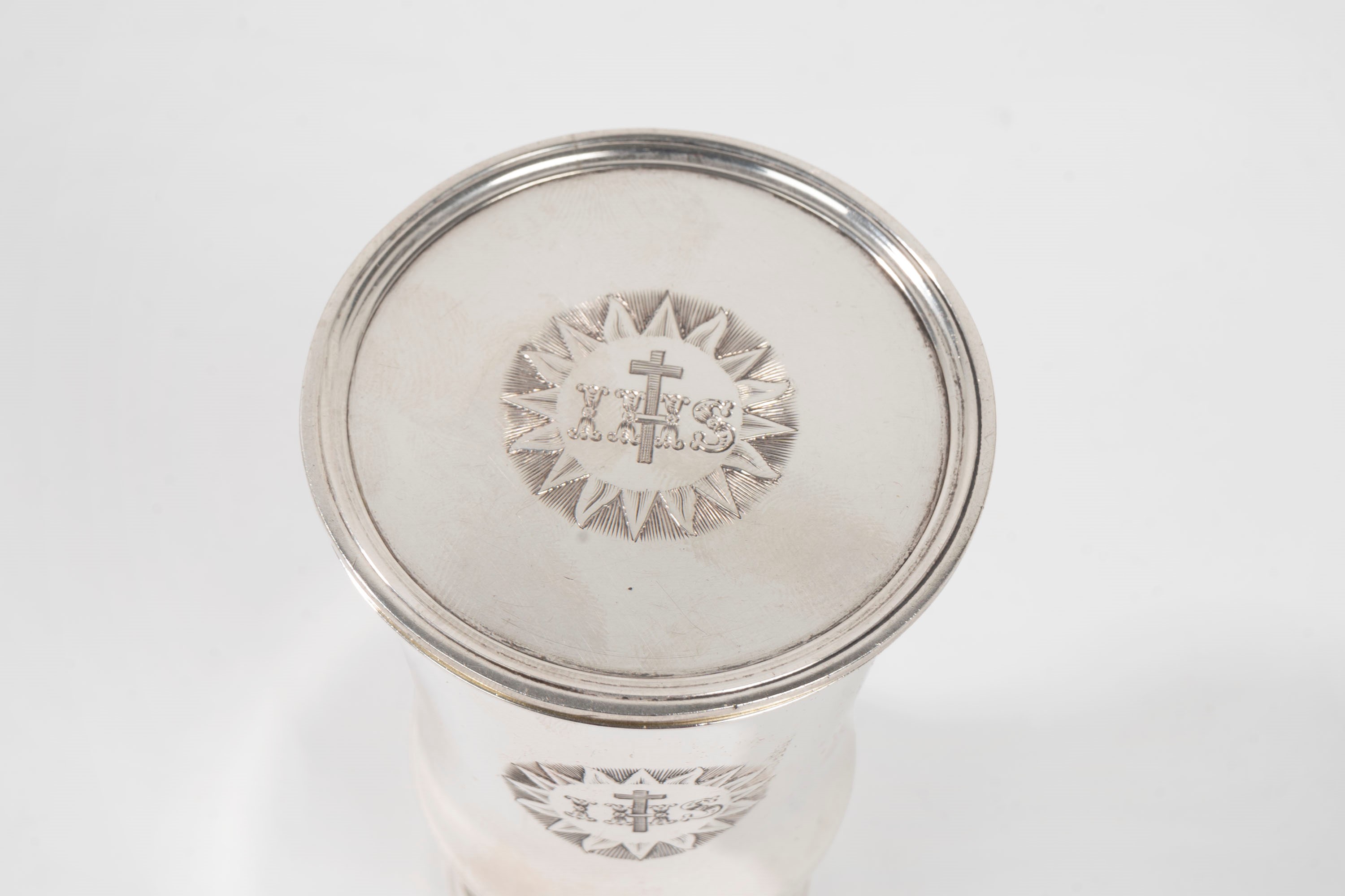 Bicchierino in Argento con Coperchio, Birmingham, Inghilterra 1839
