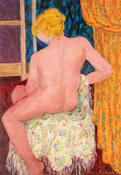 Nudo rosa - olio su tela