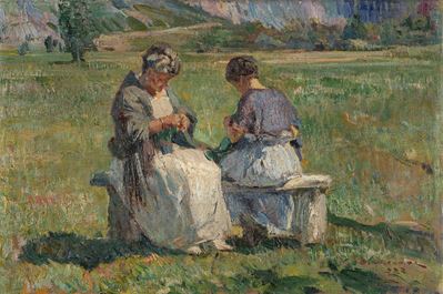 Il cucito, olio su tela, 1922
