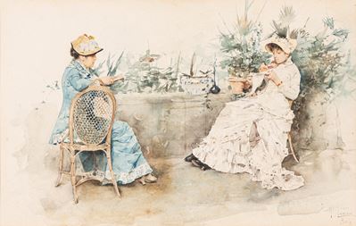 Parigi, Due Donne in Giardino