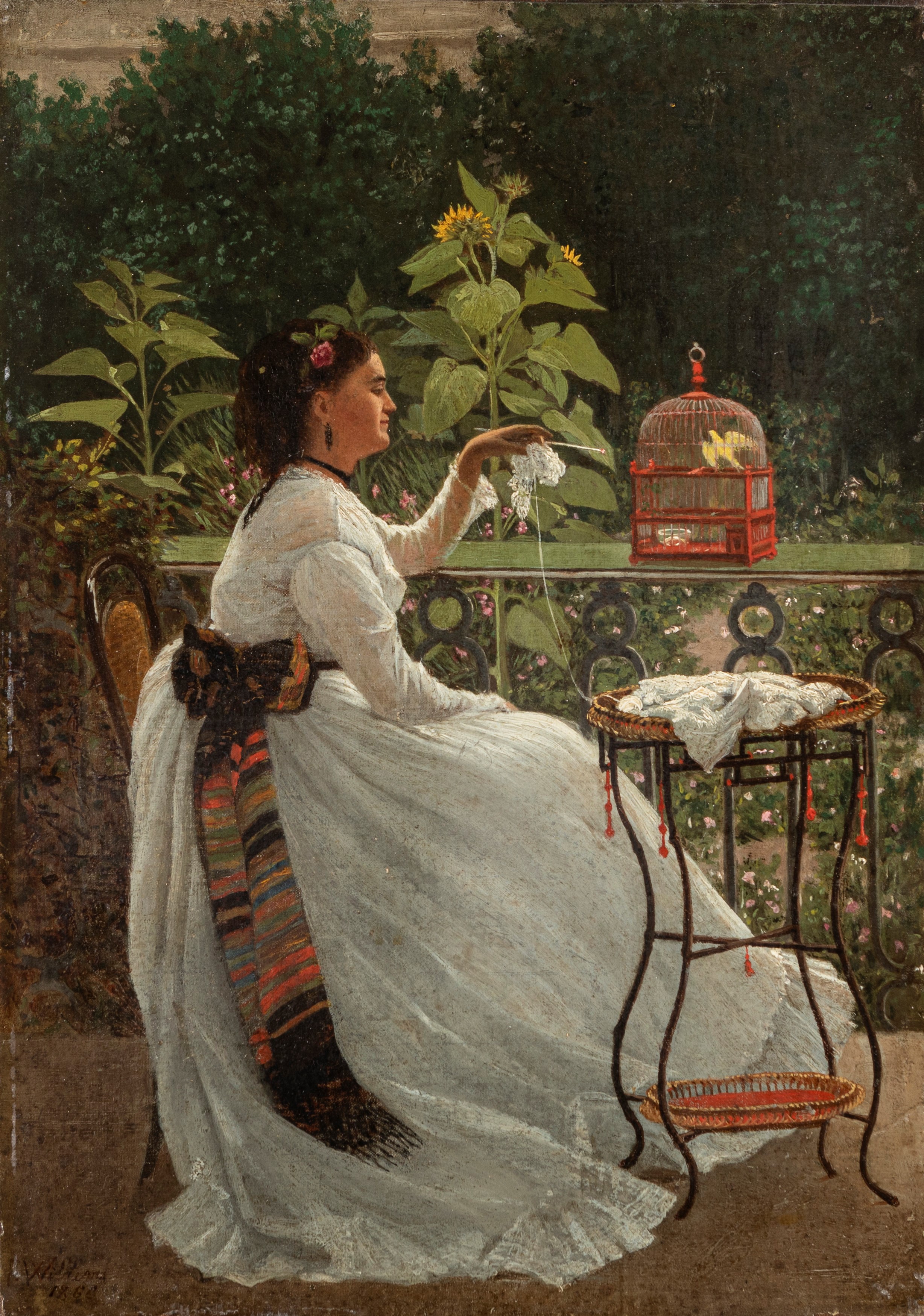 Florent Willems - Pleasant hours 1863 | Important Paintings and 