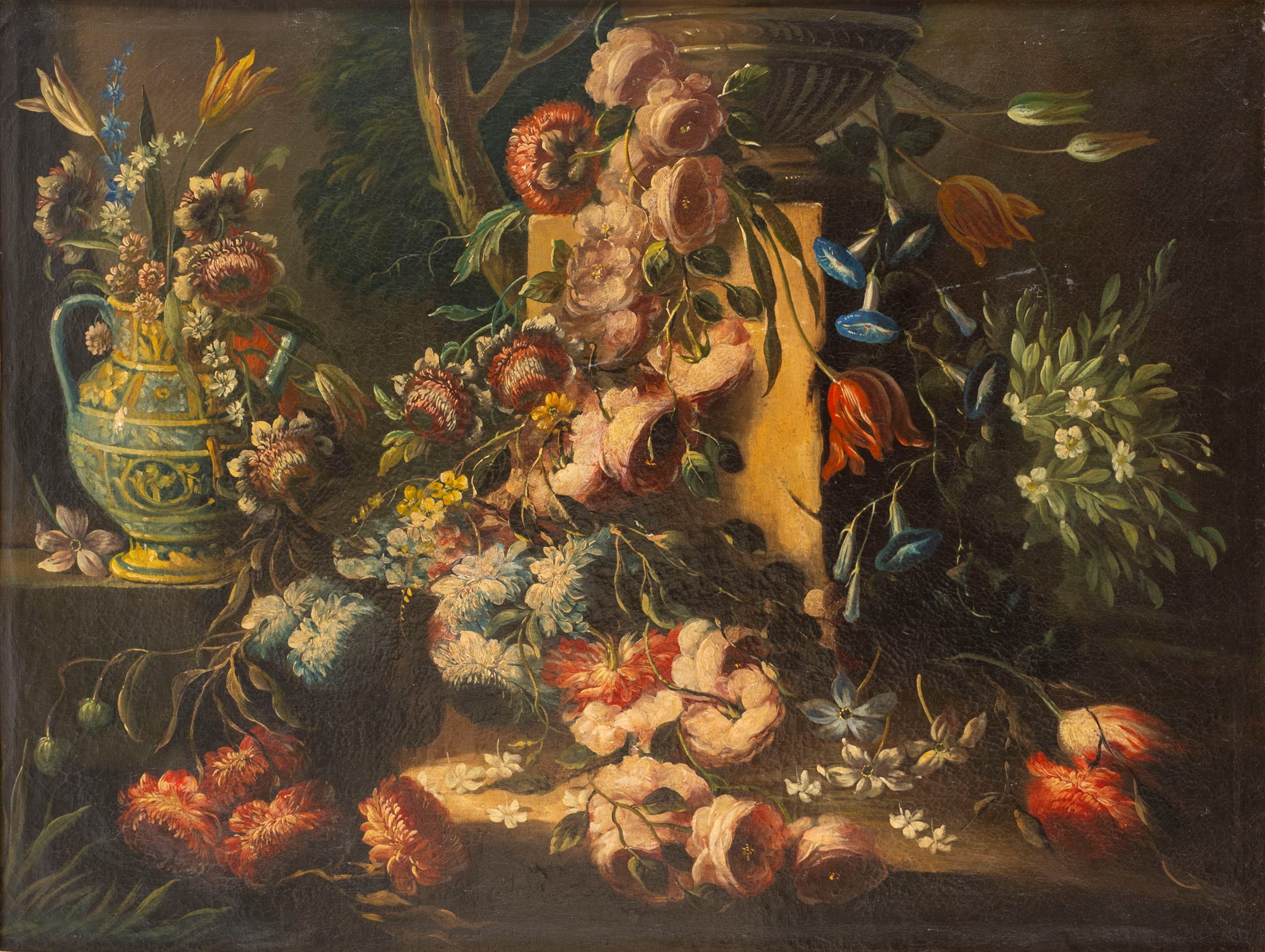 Scuola emiliana, secolo XVII - Trionfo di fiori | Dipinti e Disegni ...