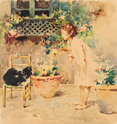 Bambina in Giardino