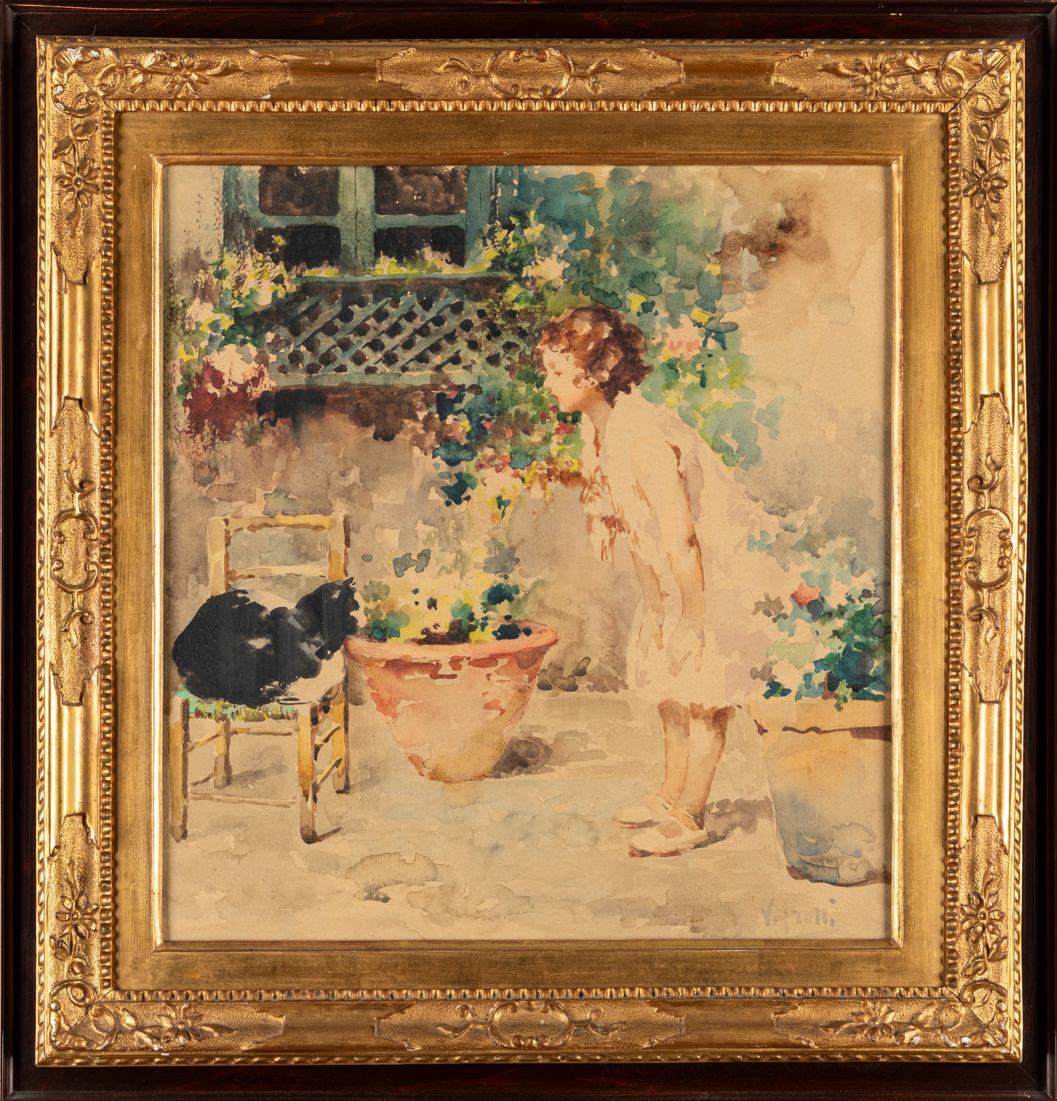 Vincenzo Irolli - Bambina in Giardino