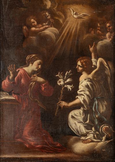 Anonimo, Annunciazione, olio su tela