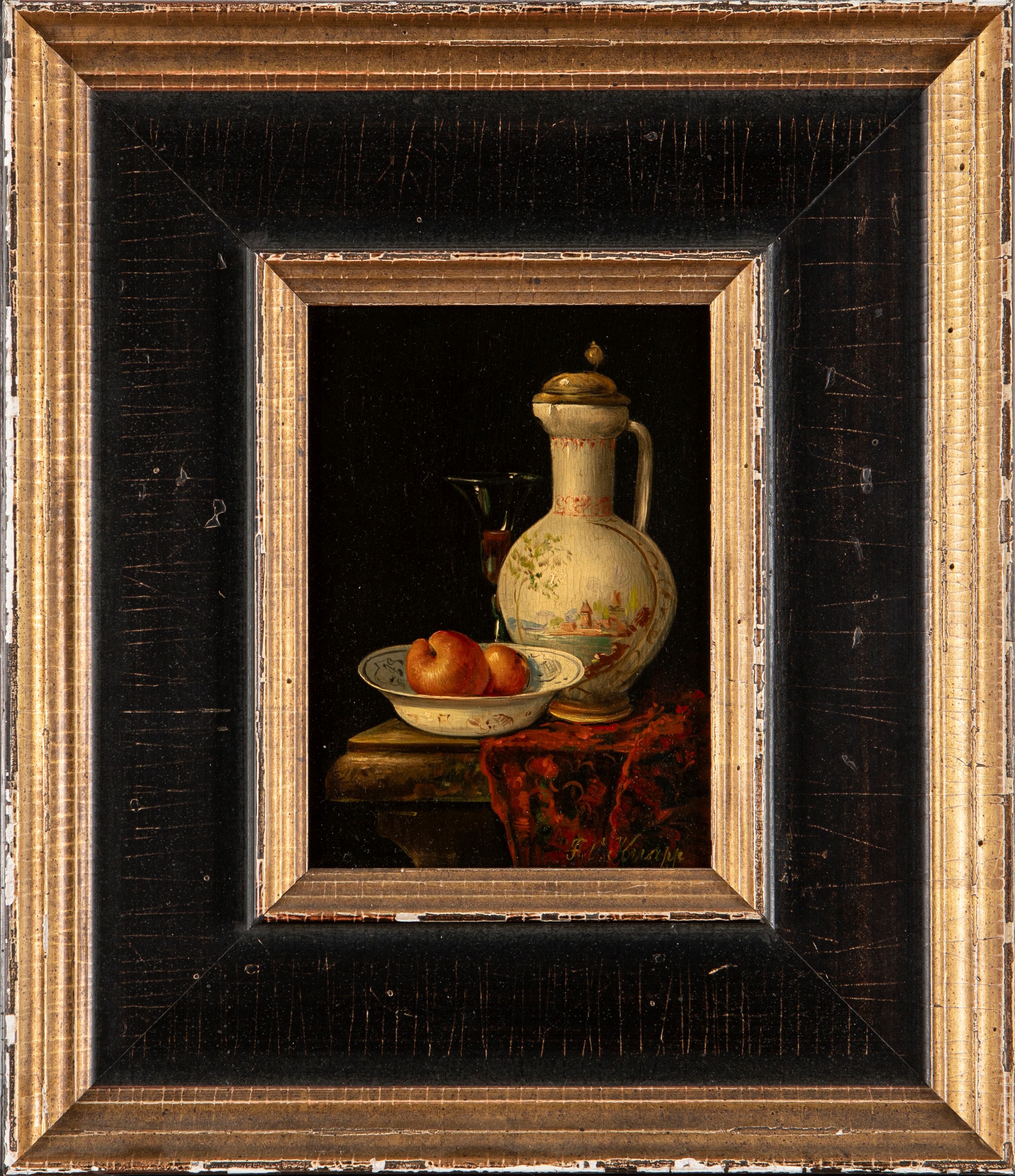 F. V. Knapp - Natura morta, olio su tavola