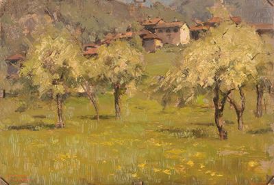 La Crosa, olio su tavola