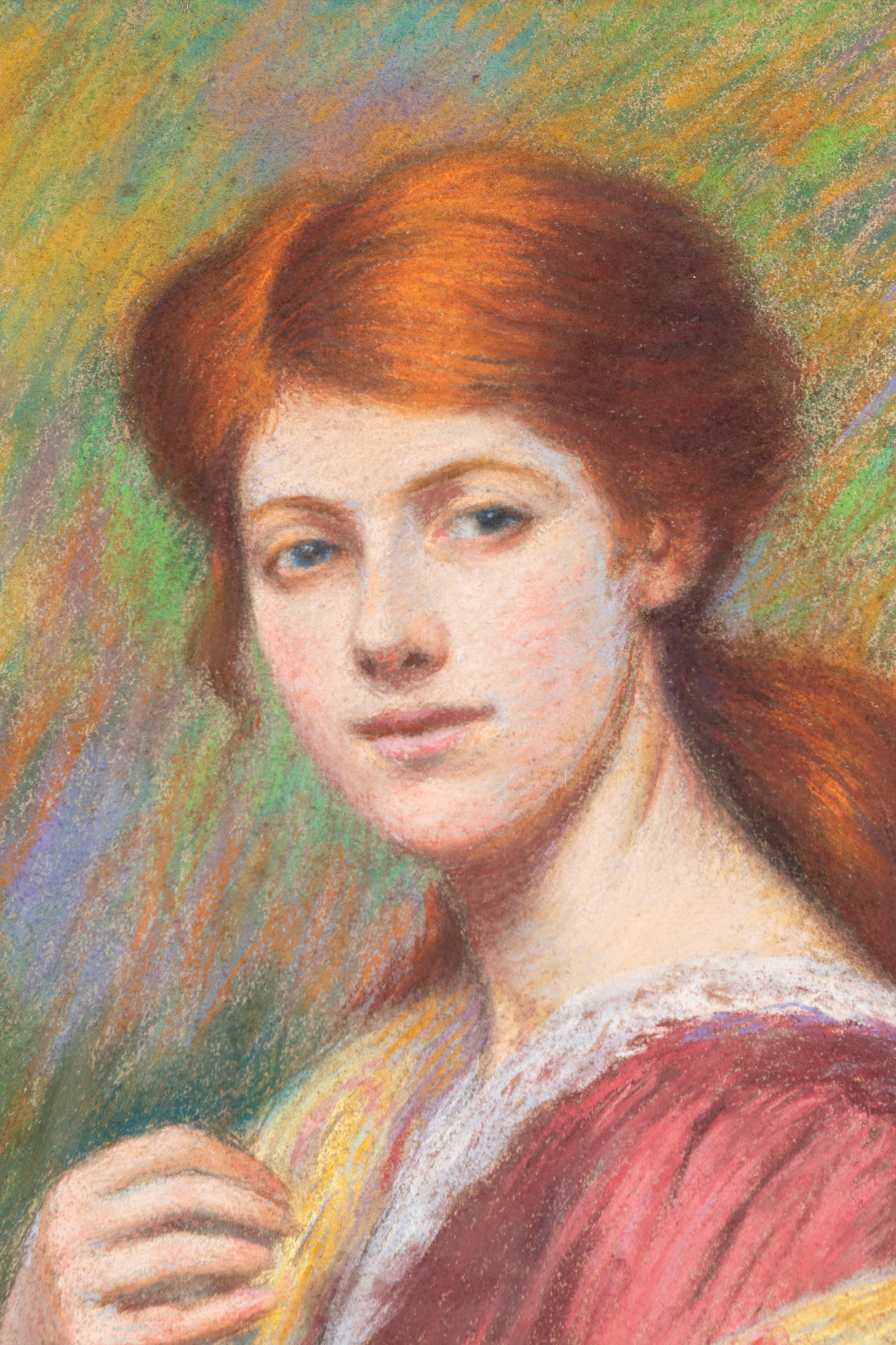 Federico Zandomeneghi - Signorina con Scialle Giallo