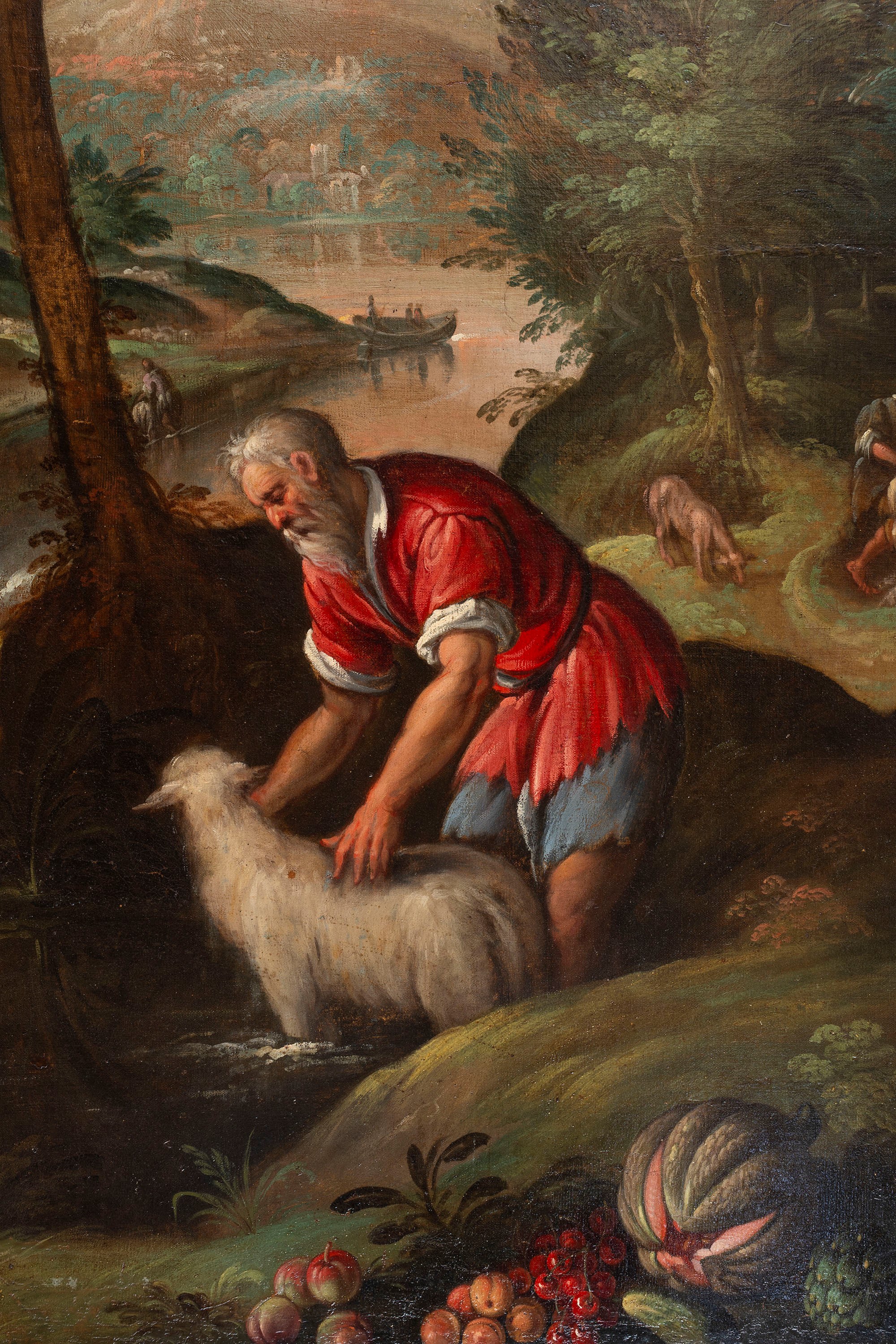 Ambito dei Bassano, Secolo XVII - Autore non identificato, Estate (La mietitura), olio su tela