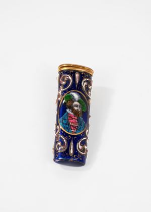  - Needle holder in Limoges enamel, France, 19th century