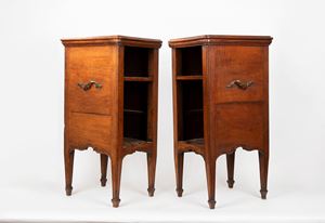  - Pair of Louis XVI bedside tables, 18th century