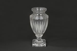 Grande vaso in cristallo, Francia secolo XX