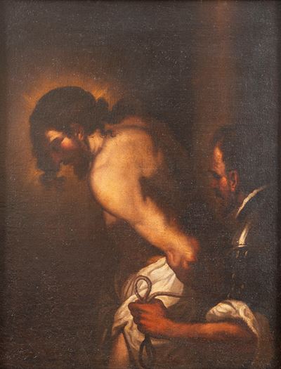 Palma il Giovane, Cristo alla colonna, olio su tela