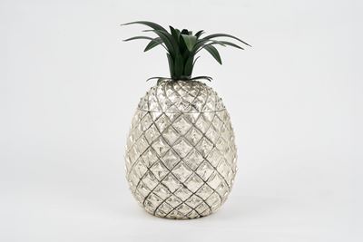 Secchiello da Ghiaccio in Metallo Argentato a Forma di Ananas, Mauro Manetti Firenze
