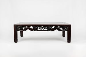  - Oriental style carved wooden table, 20th century