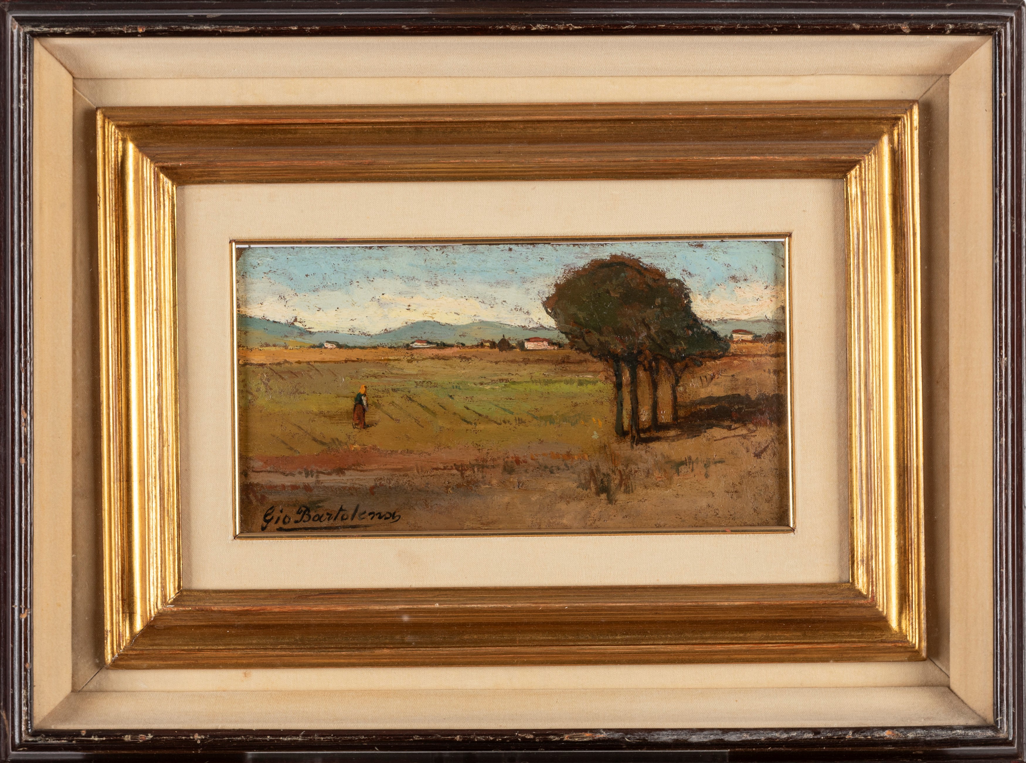 Giovanni Bartolena - Paesaggio con Figura