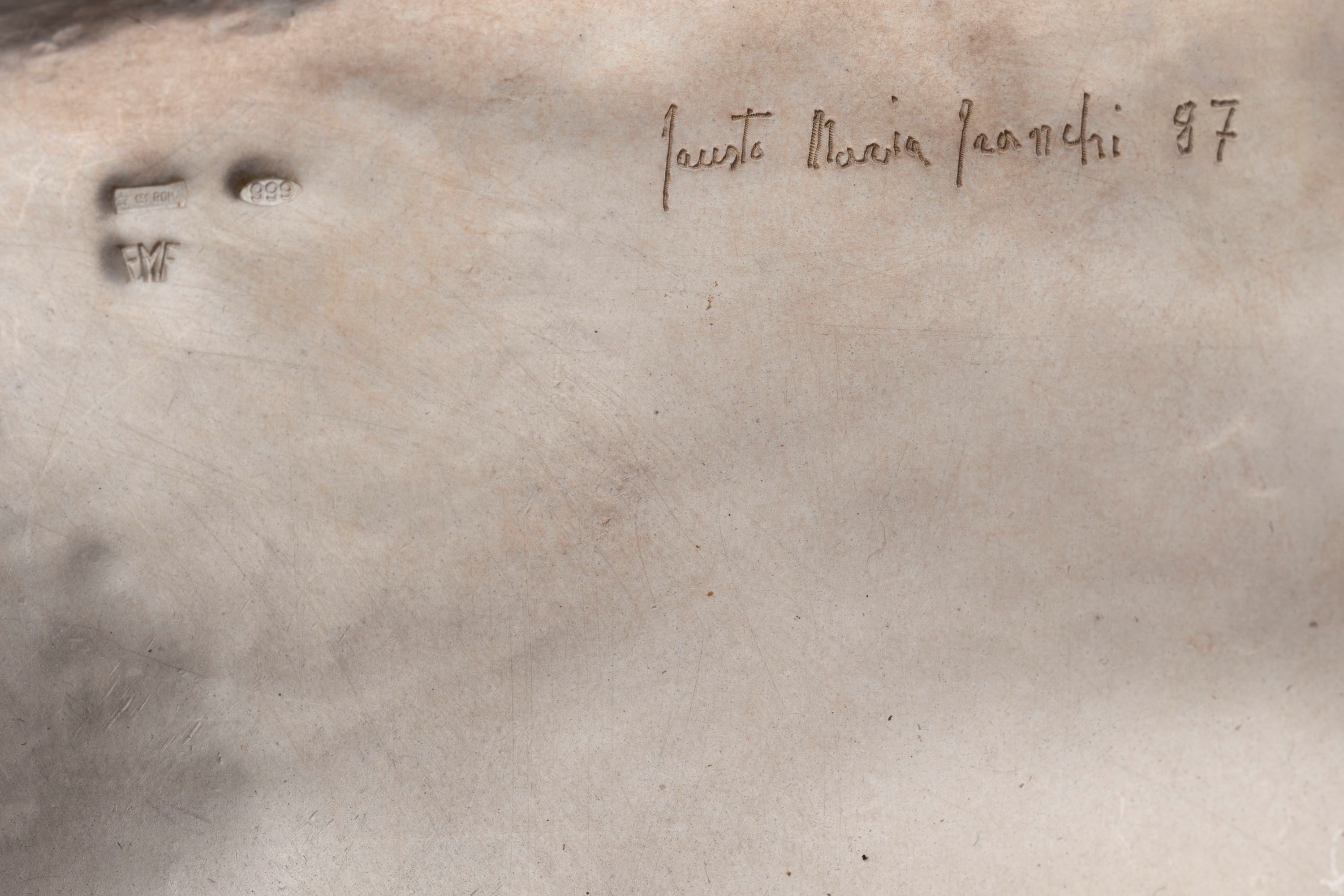 Fausto Maria Franchi - Vassoio, Due Cucchiaini e Porta Candela