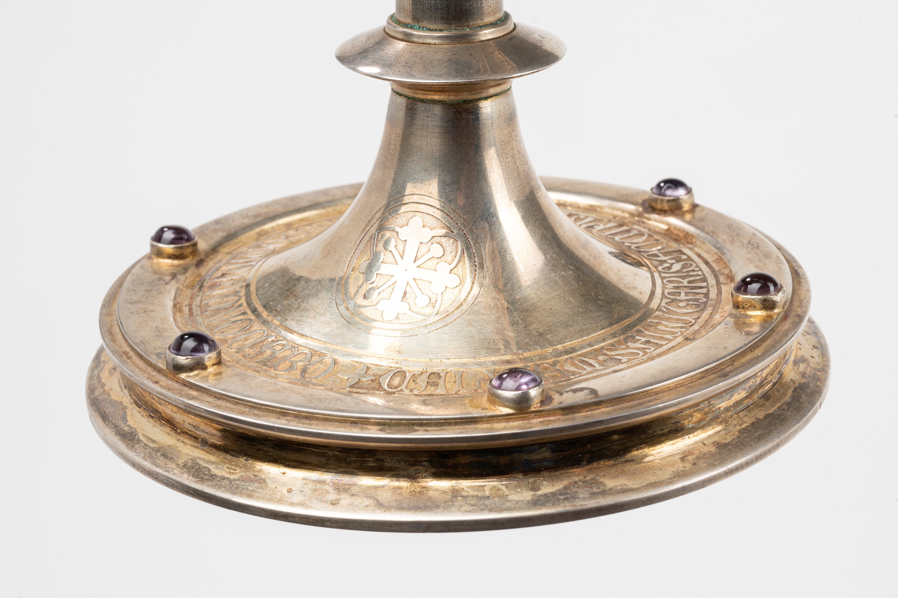 Grande Calice in Argento con Piattino, Francia Fine Secolo XIX