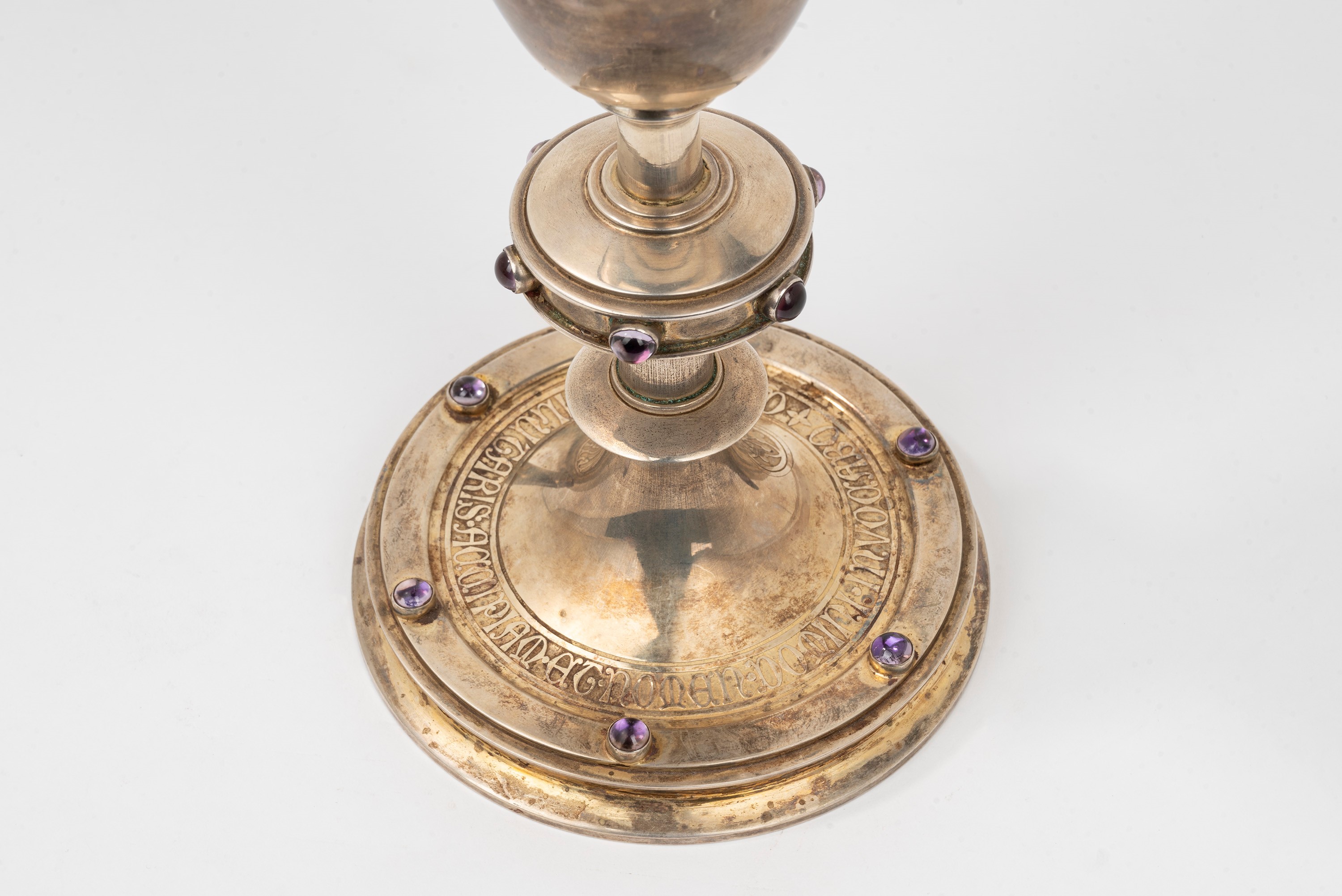Grande Calice in Argento con Piattino, Francia Fine Secolo XIX