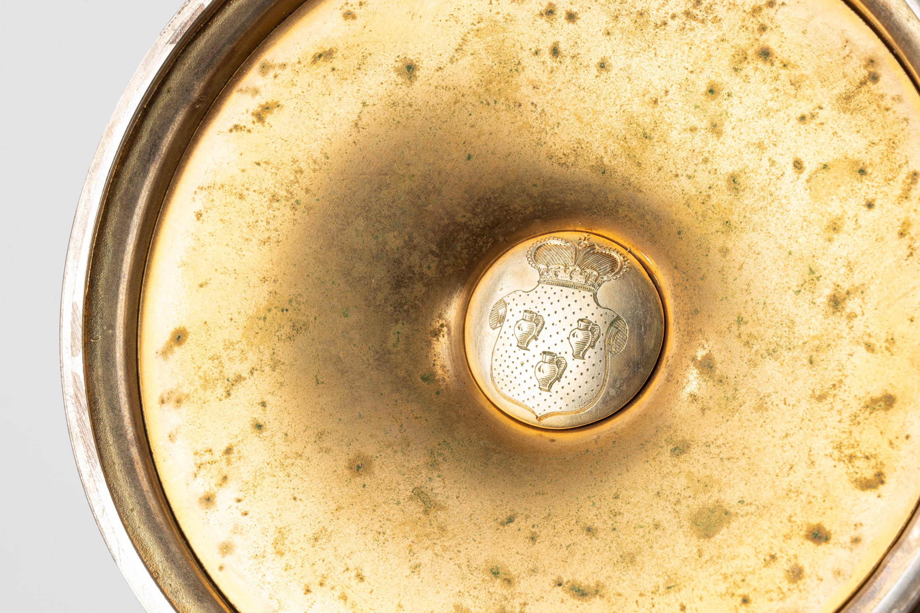 Grande Calice in Argento con Piattino, Francia Fine Secolo XIX