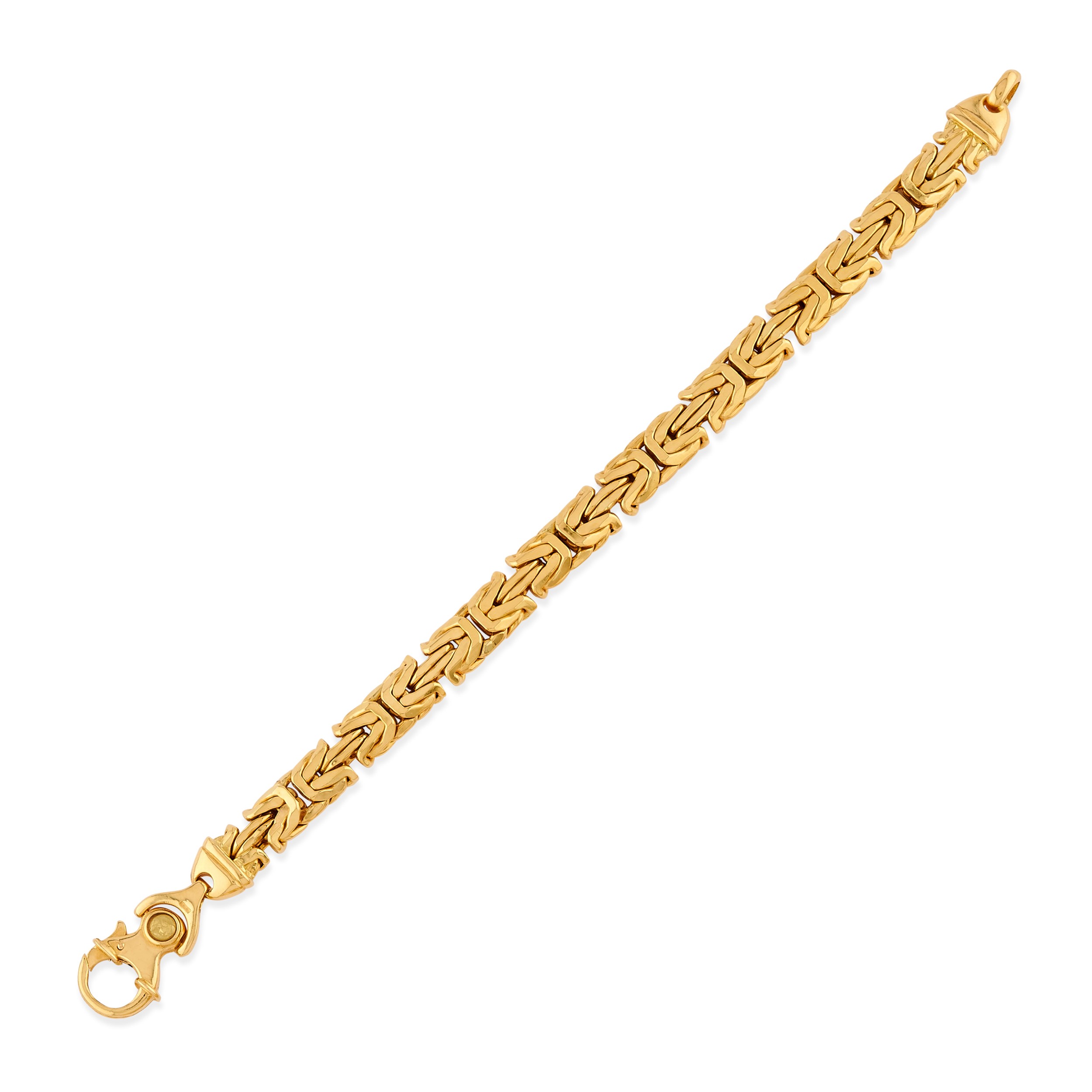 Bracciali in oro giallo 18k, sei esemplari con maglie differenti