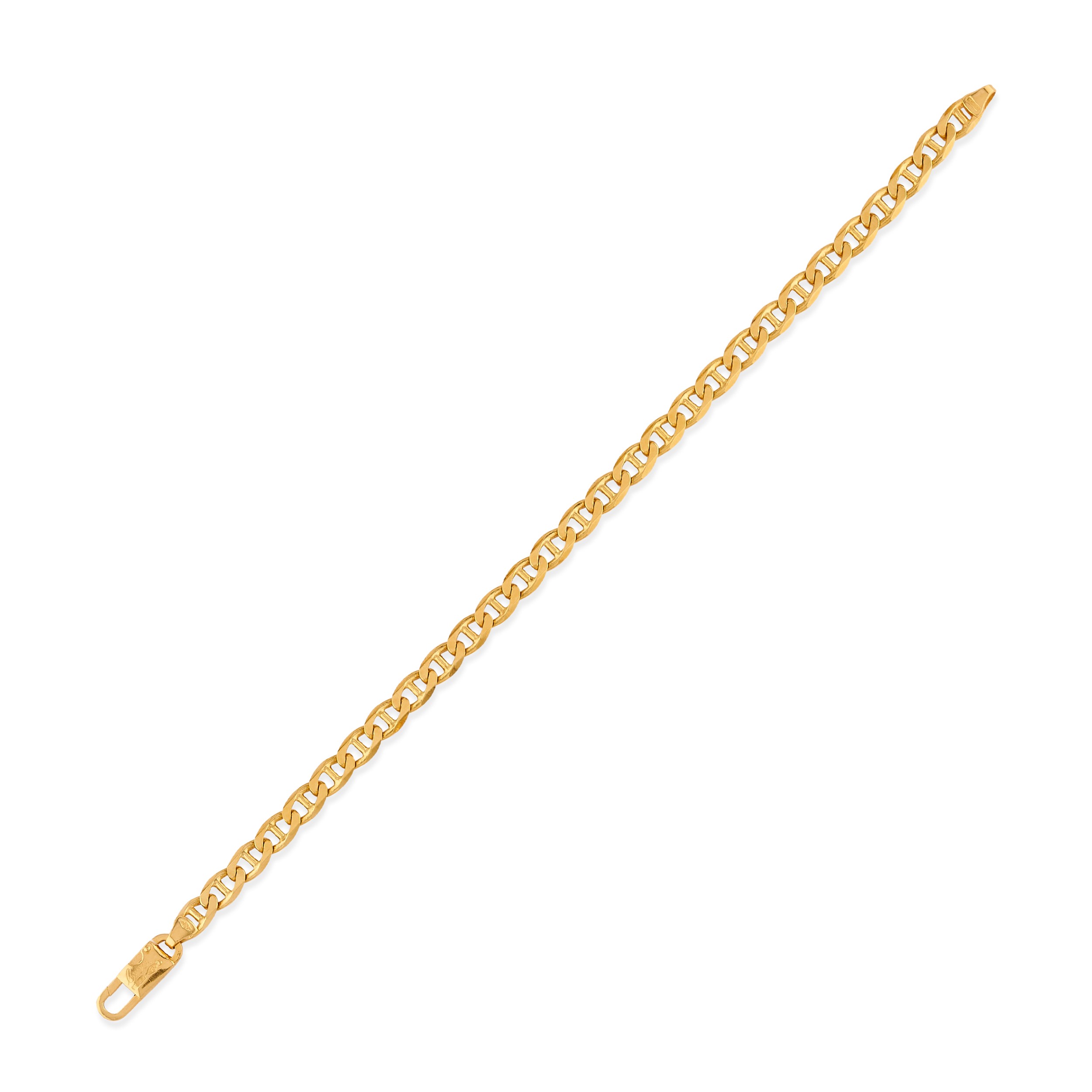 Bracciali in oro giallo 18k, sei esemplari con maglie differenti