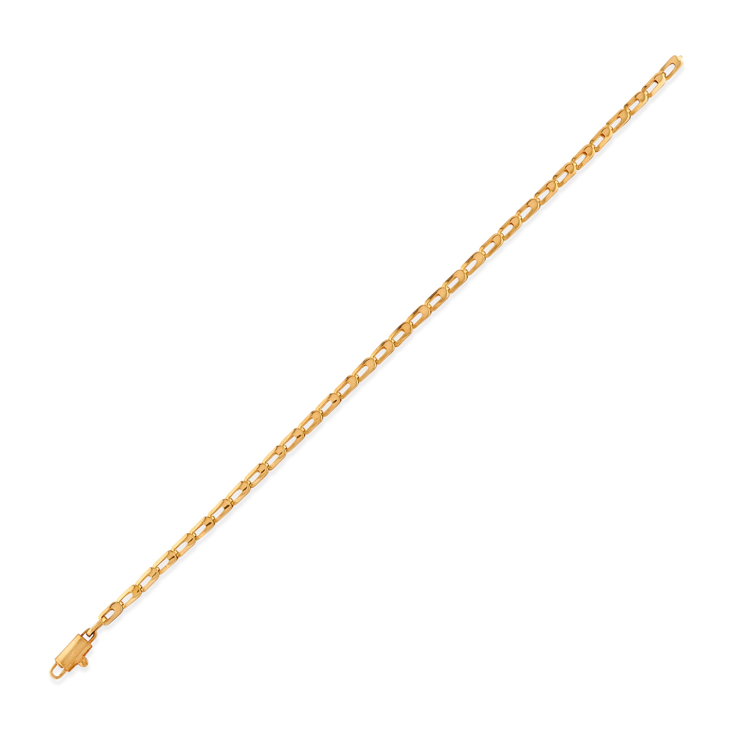 Bracciali in oro giallo 18k, sei esemplari con maglie differenti