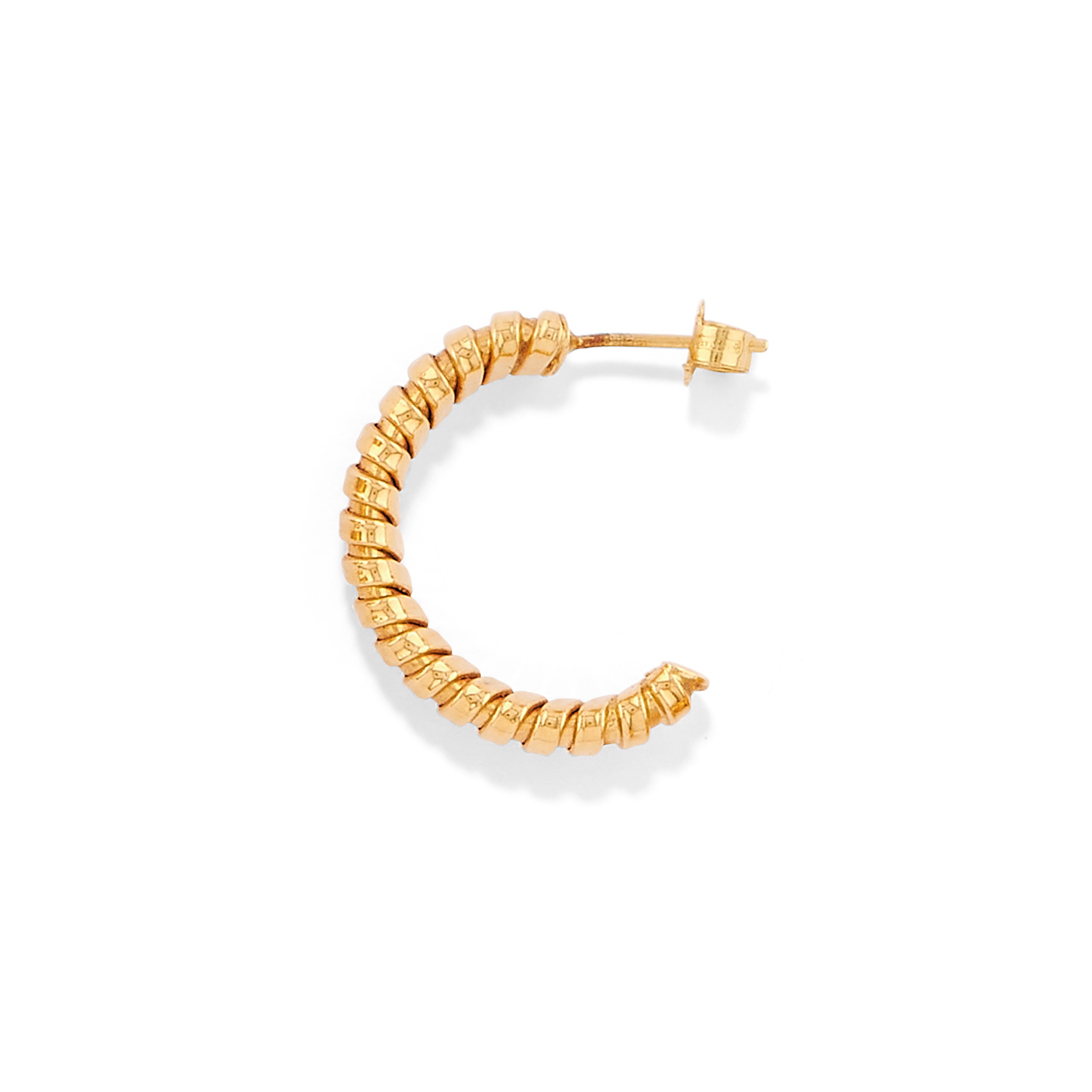 Set di gioielli in oro giallo 18k: tre anelli e due coppie di orecchini