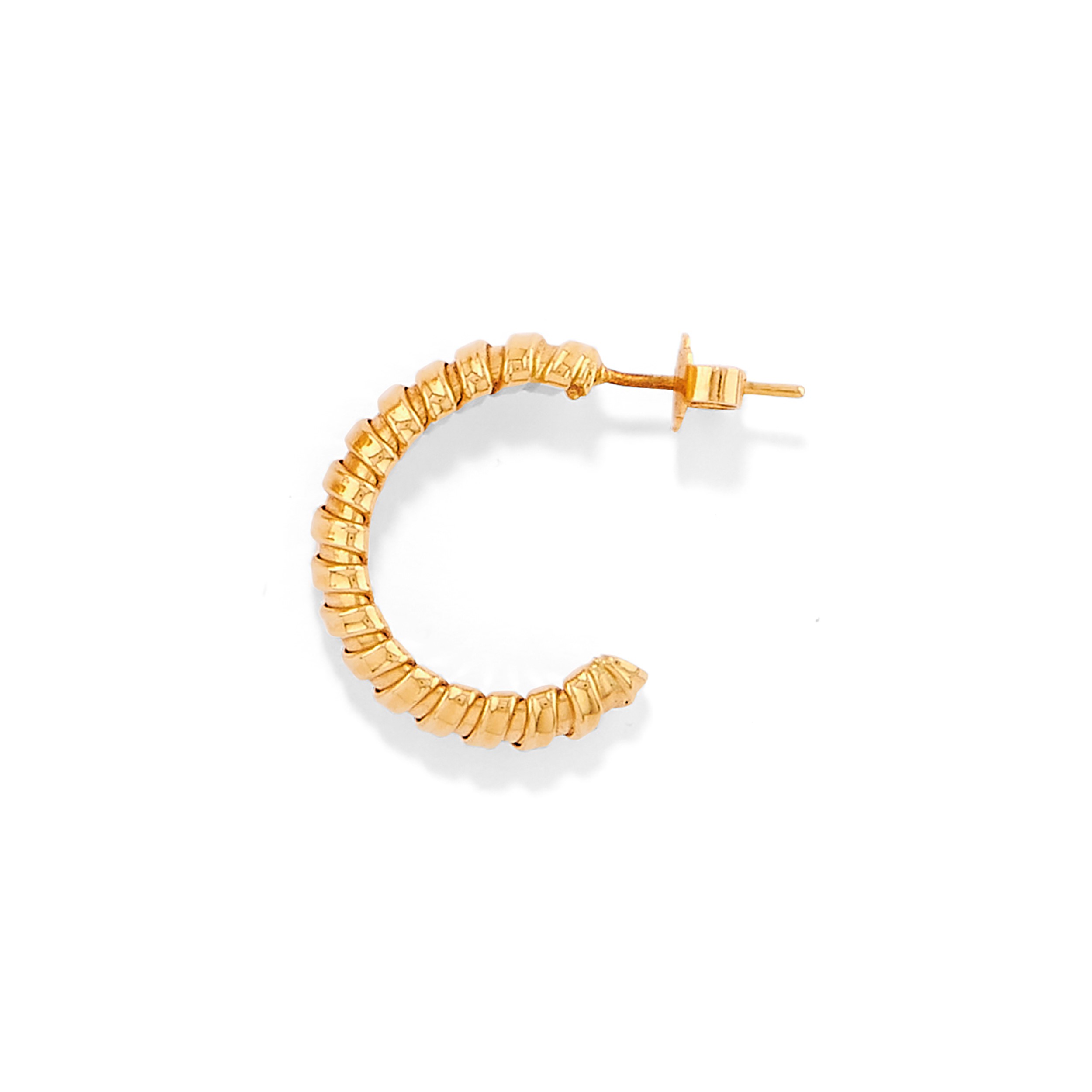 Set di gioielli in oro giallo 18k: tre anelli e due coppie di orecchini