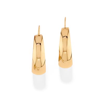 Orecchini a cerchio in oro giallo 18k
