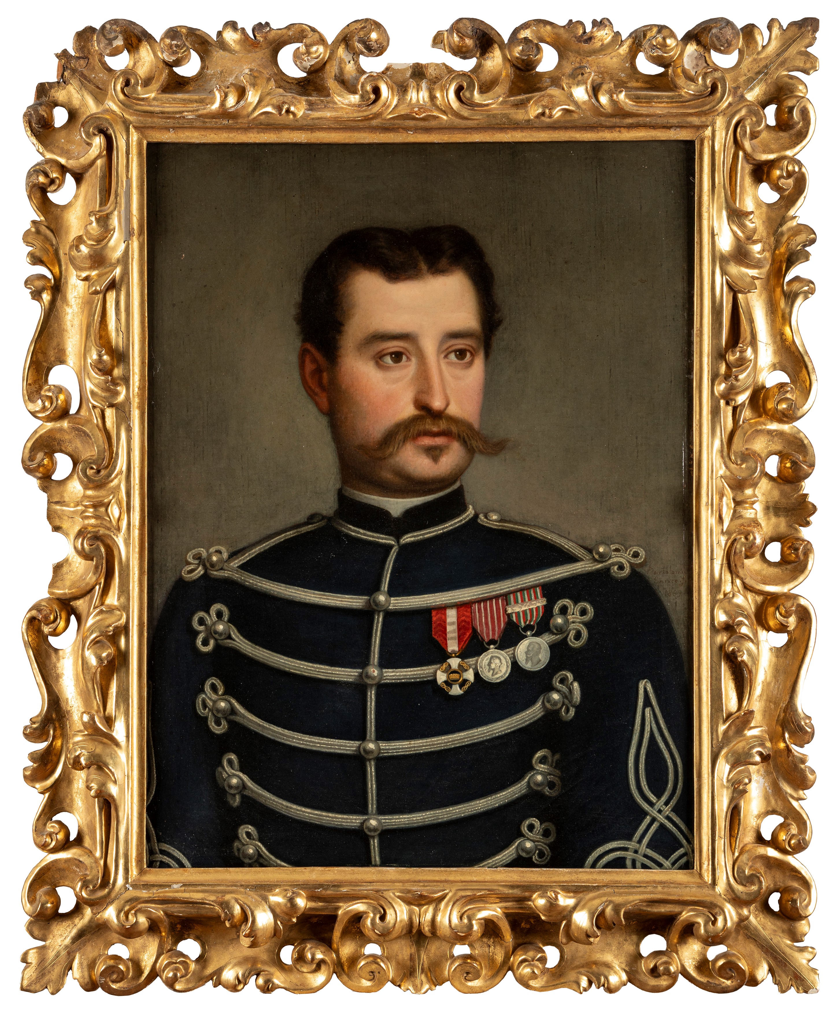 Enrico Bartolomei - Ritratto del Cavaliere Cesare Regazzoni e Ritratto di Donna Maria Candiotti i...