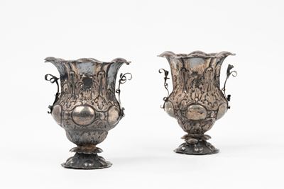 Coppia di Vasetti in Argento, Inizi Secolo XIX