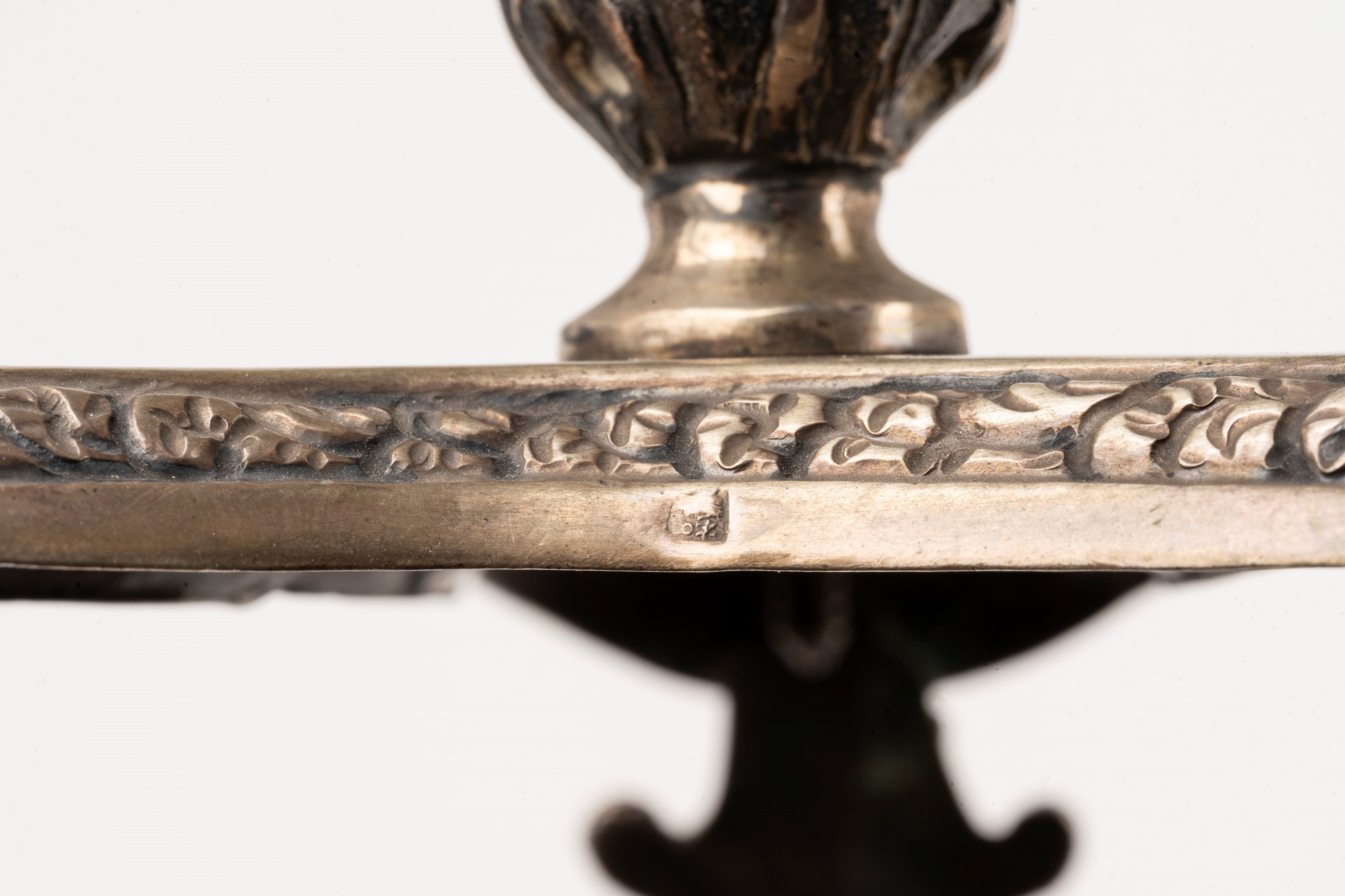 Vaso Porta Cero in Argento a Tripode, Napoli Inizi Secolo XIX