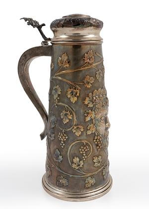 Large silver tankard