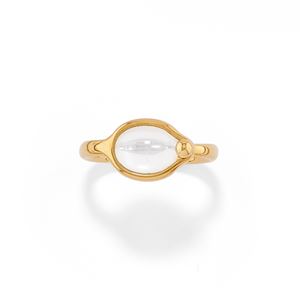  - Anello con pietra incolore