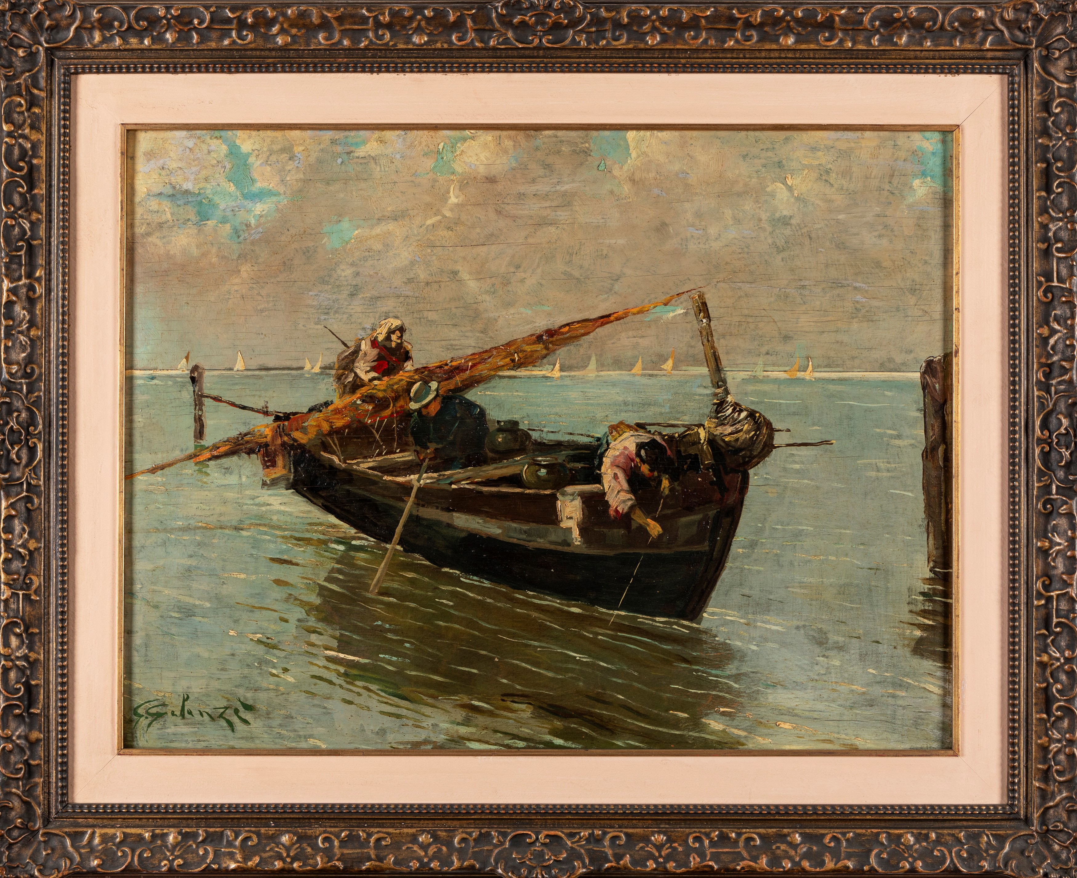 Giuseppe Gelanzè - Pescatori nel Golfo