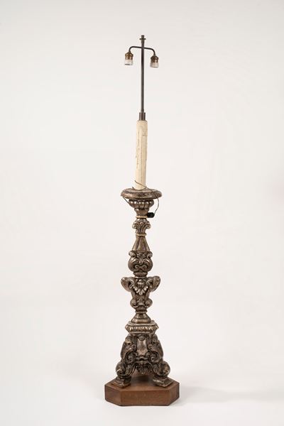 Torciere in Legno Laccato e a Mecca, Secolo XVIII