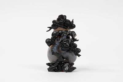 Vasetto in Agata con Tralcio Fiorito, Cina Secolo XX